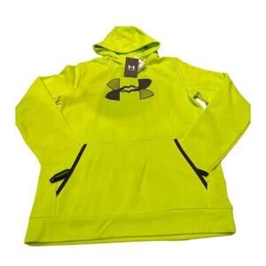 NWT Unisex Under Armour Bright Logo L/S  Loose Hooded Pocket Pull-Over